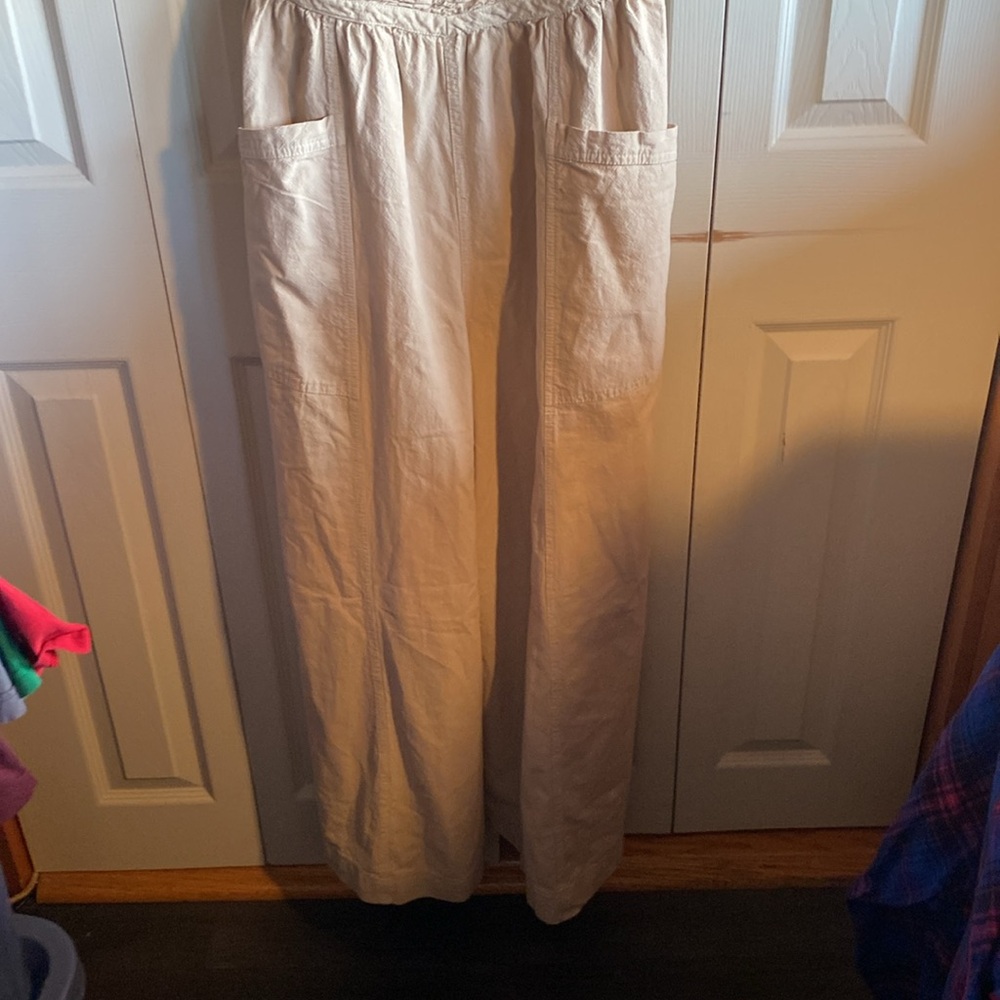 Free People NWT Forever Always 100% Cotton Wide Leg Jumpsuit small - Picture 6 of 15